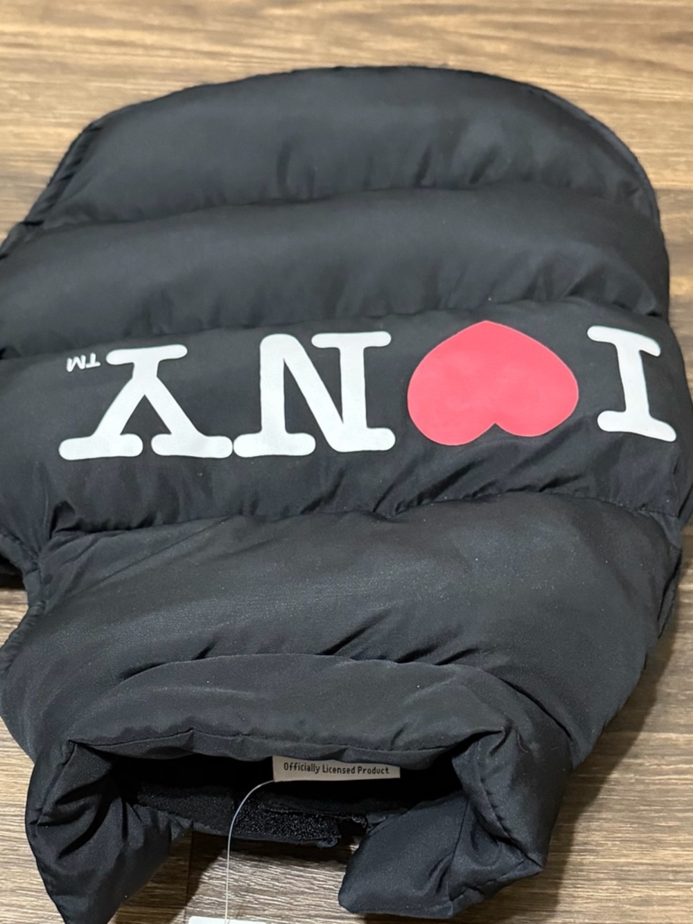 I ♥ NY Black Puffer Jacket for Dogs
